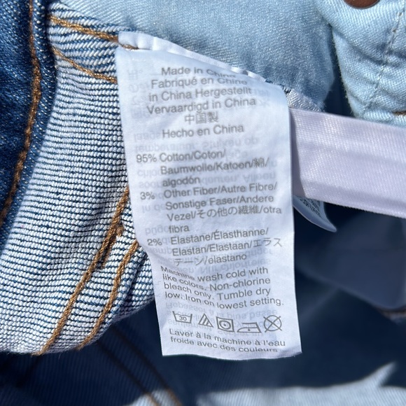 MADEWELL STOVEPIPE Fair Trade Certified Factory Blue Denim Jeans - Picture 9 of 10